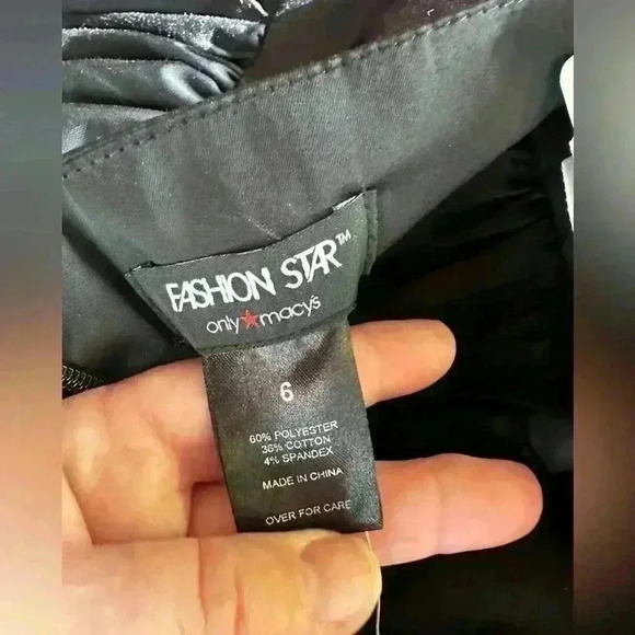 Vintage (circa 2011) Fashion‎ Star for Macys size 6 NWT black halter dress - Picture 3 of 9